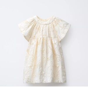 Zara kids NWT embroidered floral organza dress 6096/132